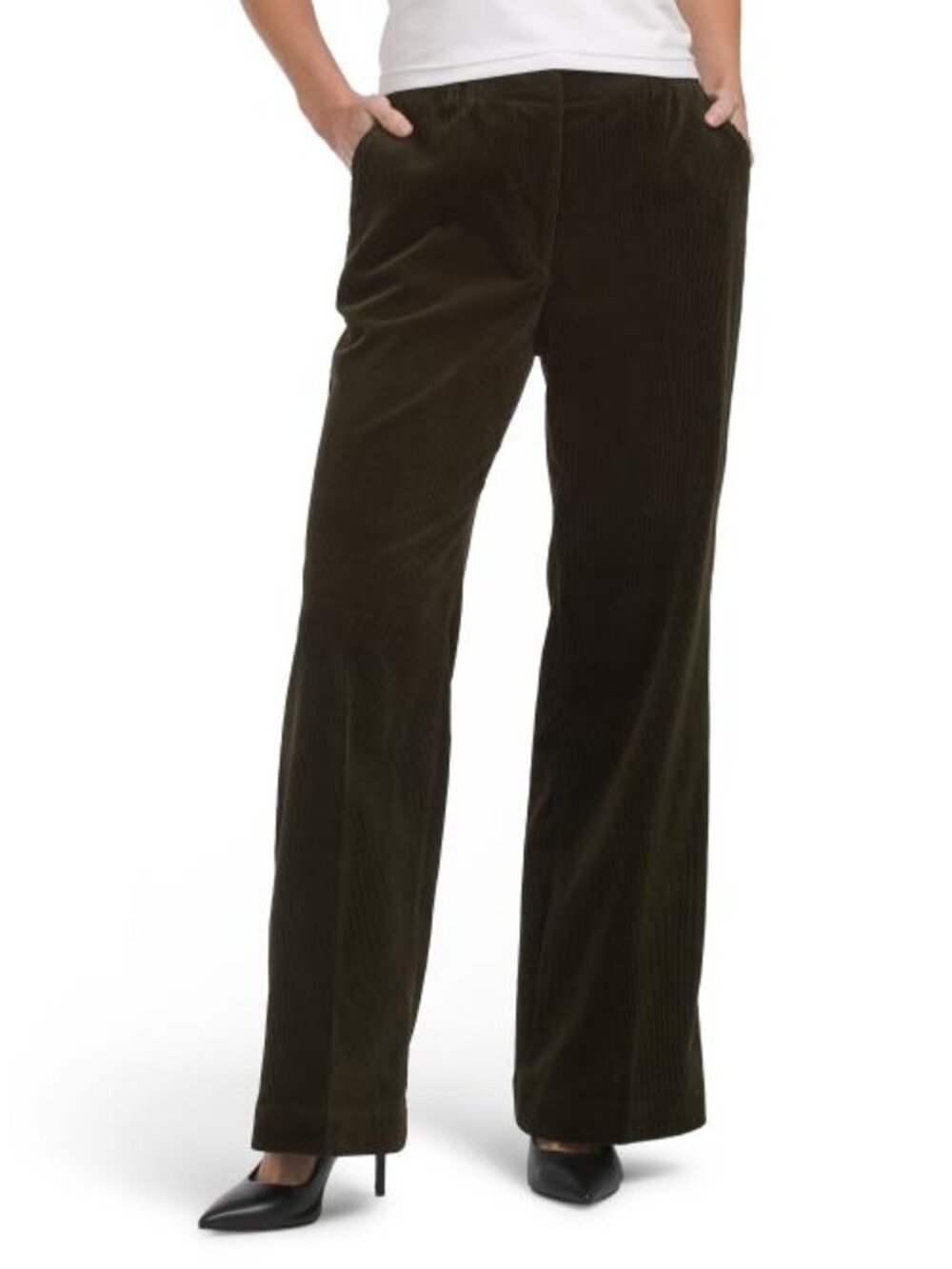 ELIE TAHARI Long Corduroy Trousers